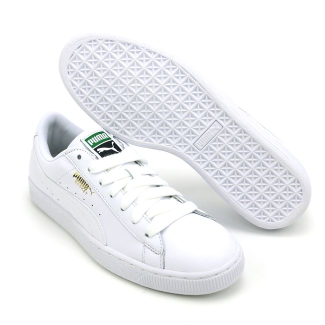 puma classic all white