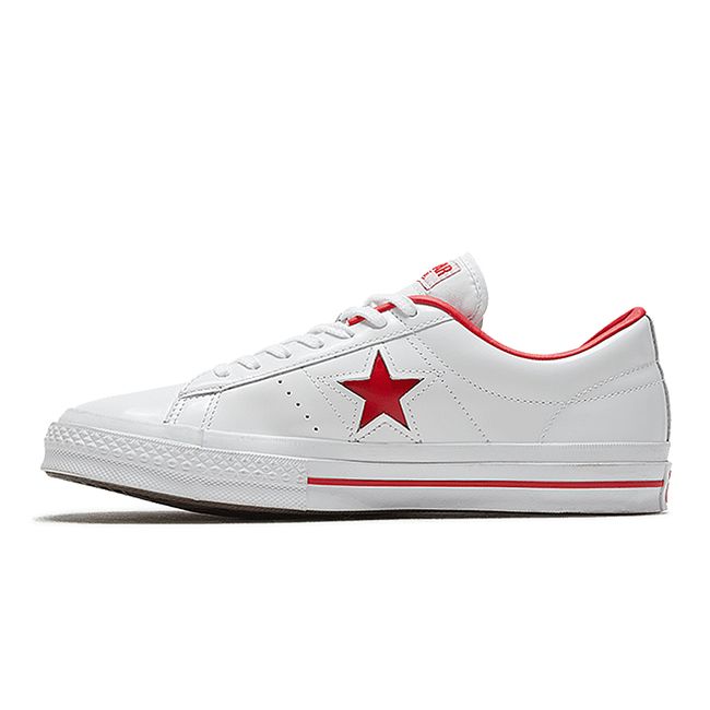 CONVERSE ONE STAR HANBYEOL OX WHITE/EGRET 中休閒鞋白紅- O2Gether