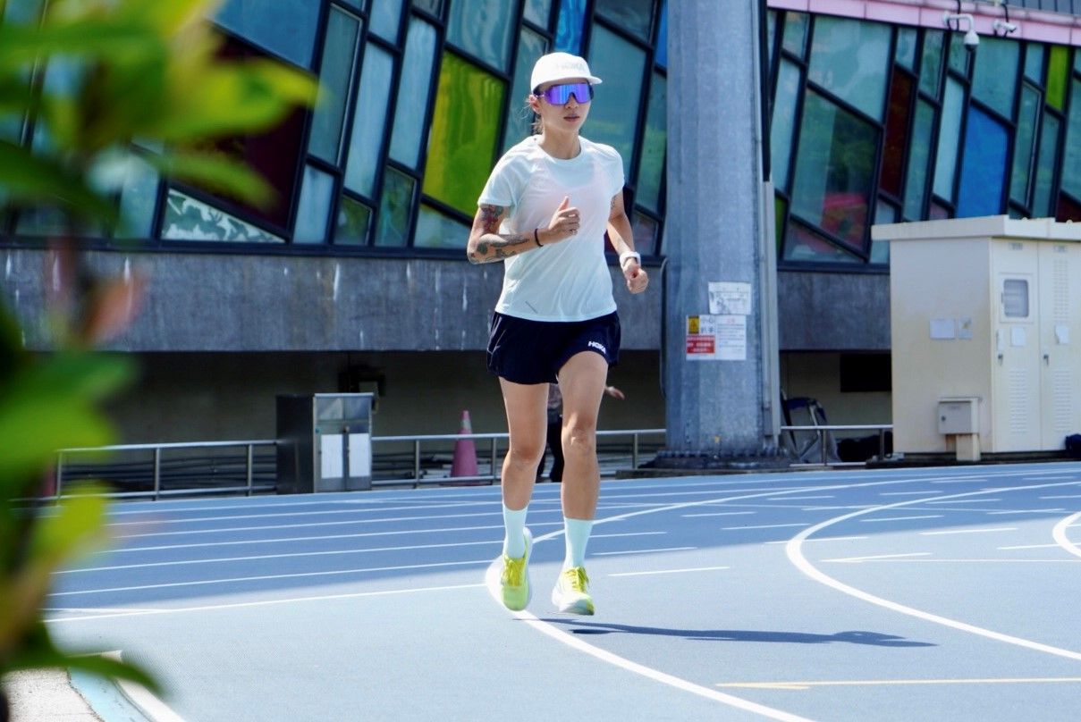 韓真跑步教練在北田跑步